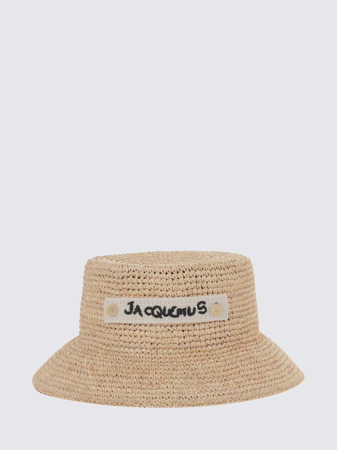 JACQUEMUS CAPPELLO: Cappello Jacquemus in rafia crochet , Naturale - Img 1