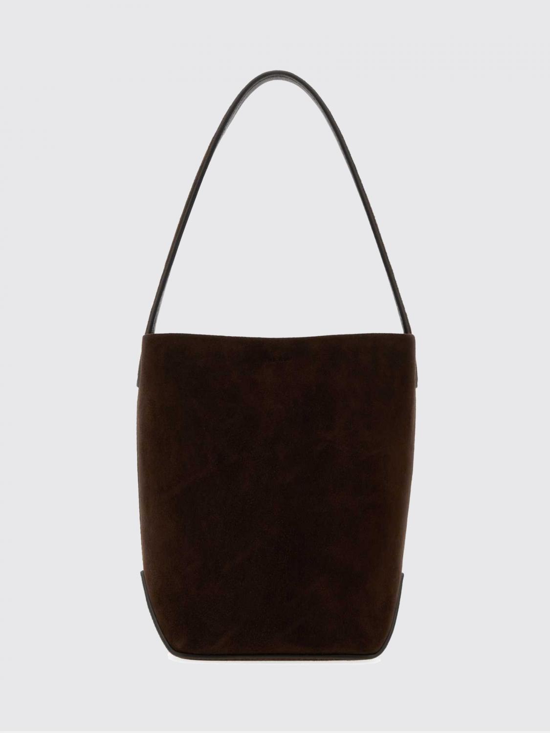 THE ROW BORSA MINI: Borsa N/S Park The Row in camoscio , Marrone - Img 1