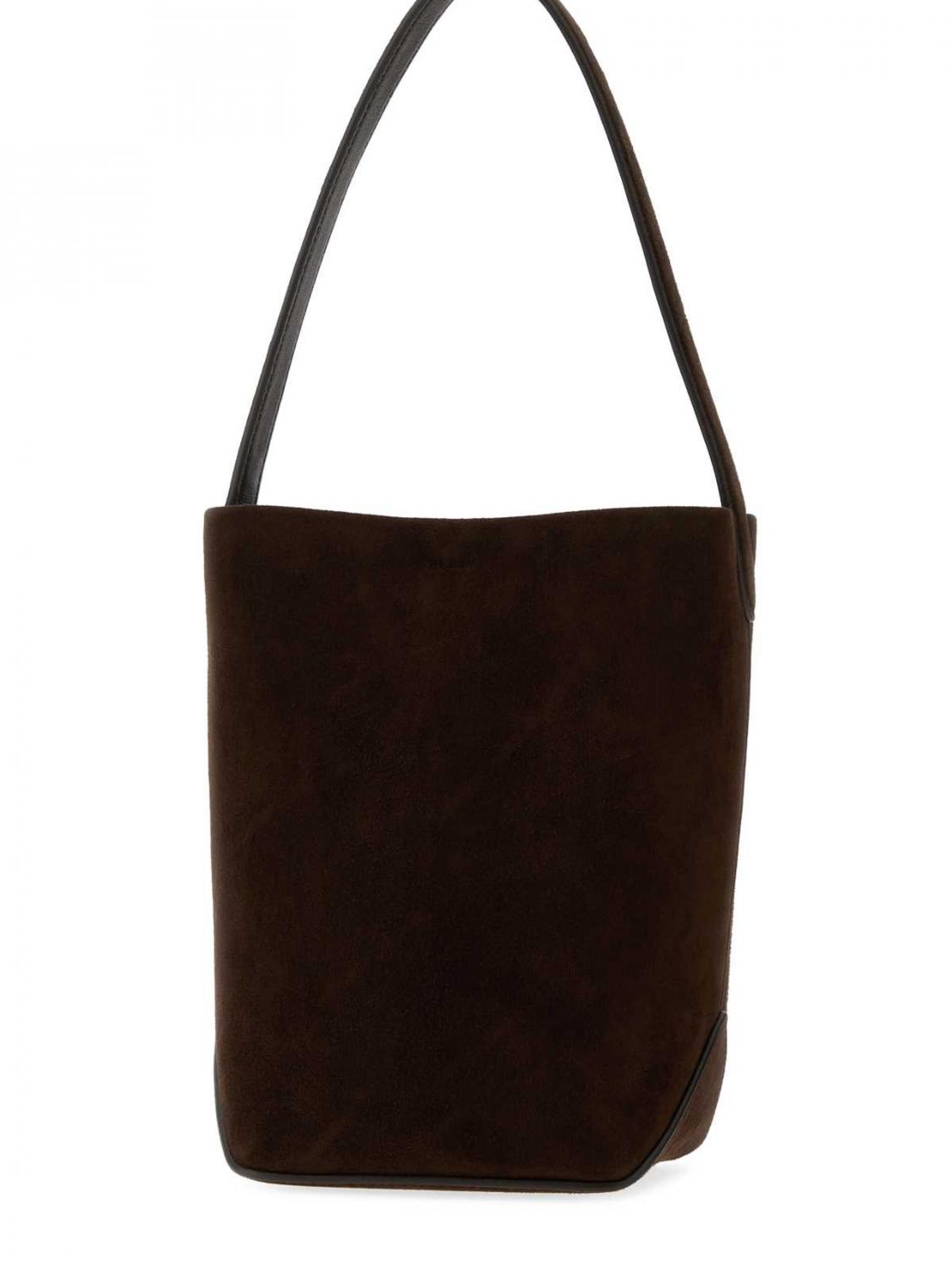 THE ROW BORSA MINI: Borsa N/S Park The Row in camoscio , Marrone - Img 2