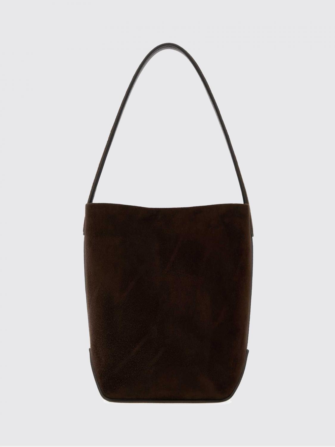 THE ROW BORSA MINI: Borsa N/S Park The Row in camoscio , Marrone - Img 3