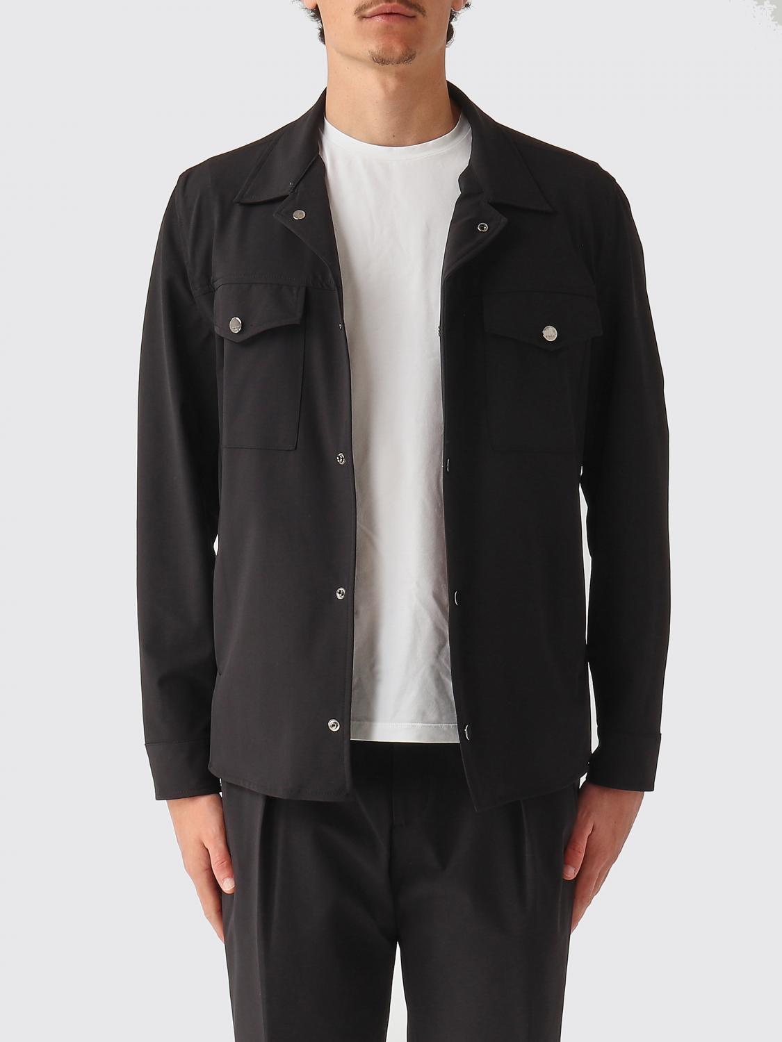 BRIGLIA 1949 JACKET: Technical Fabric Shirt Jacket Briglia 1949, Black - Img 1