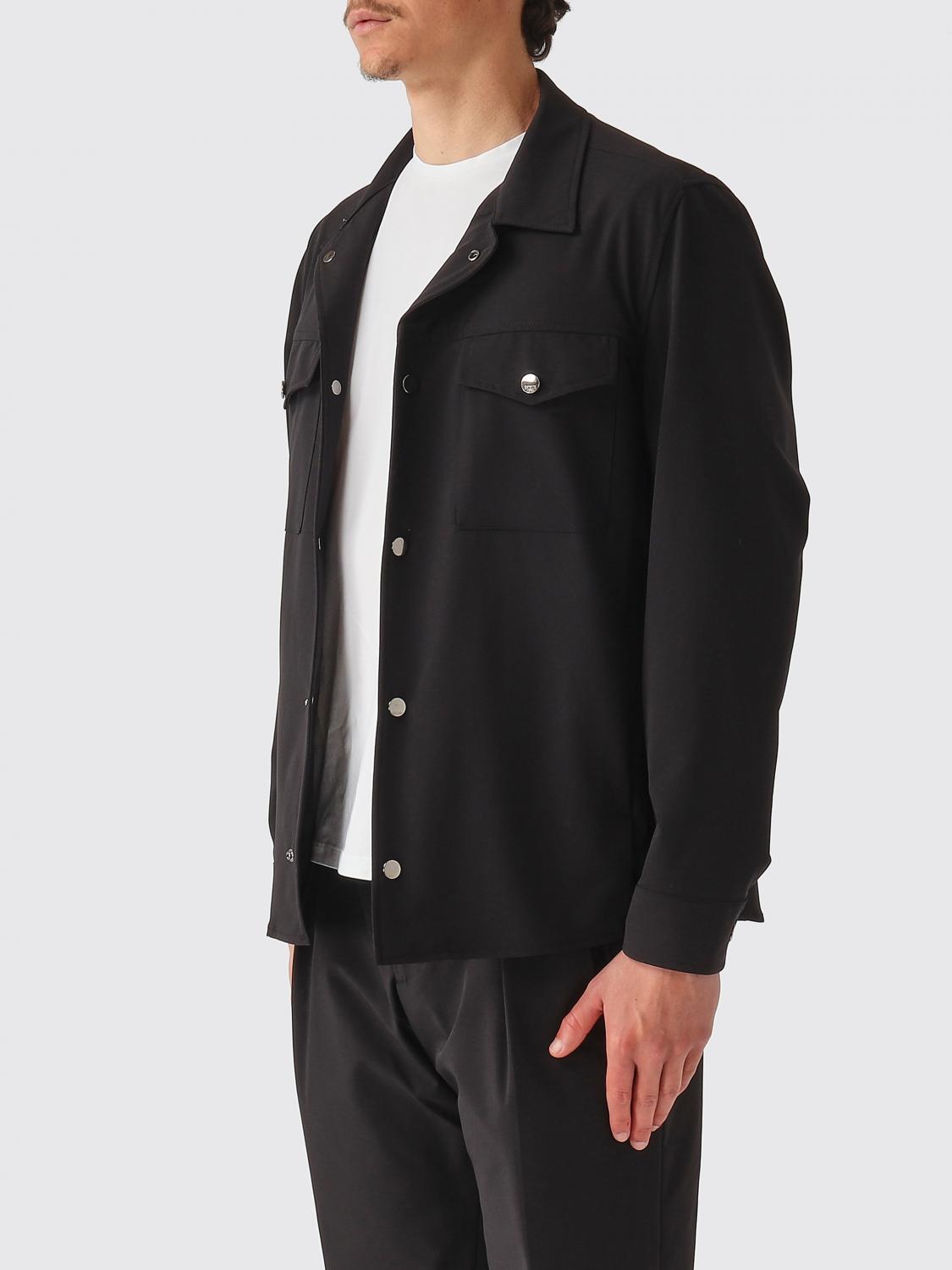 BRIGLIA 1949 JACKET: Technical Fabric Shirt Jacket Briglia 1949, Black - Img 4