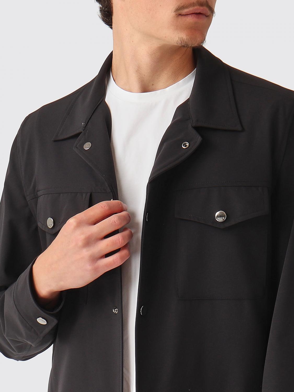 BRIGLIA 1949 JACKET: Technical Fabric Shirt Jacket Briglia 1949, Black - Img 5