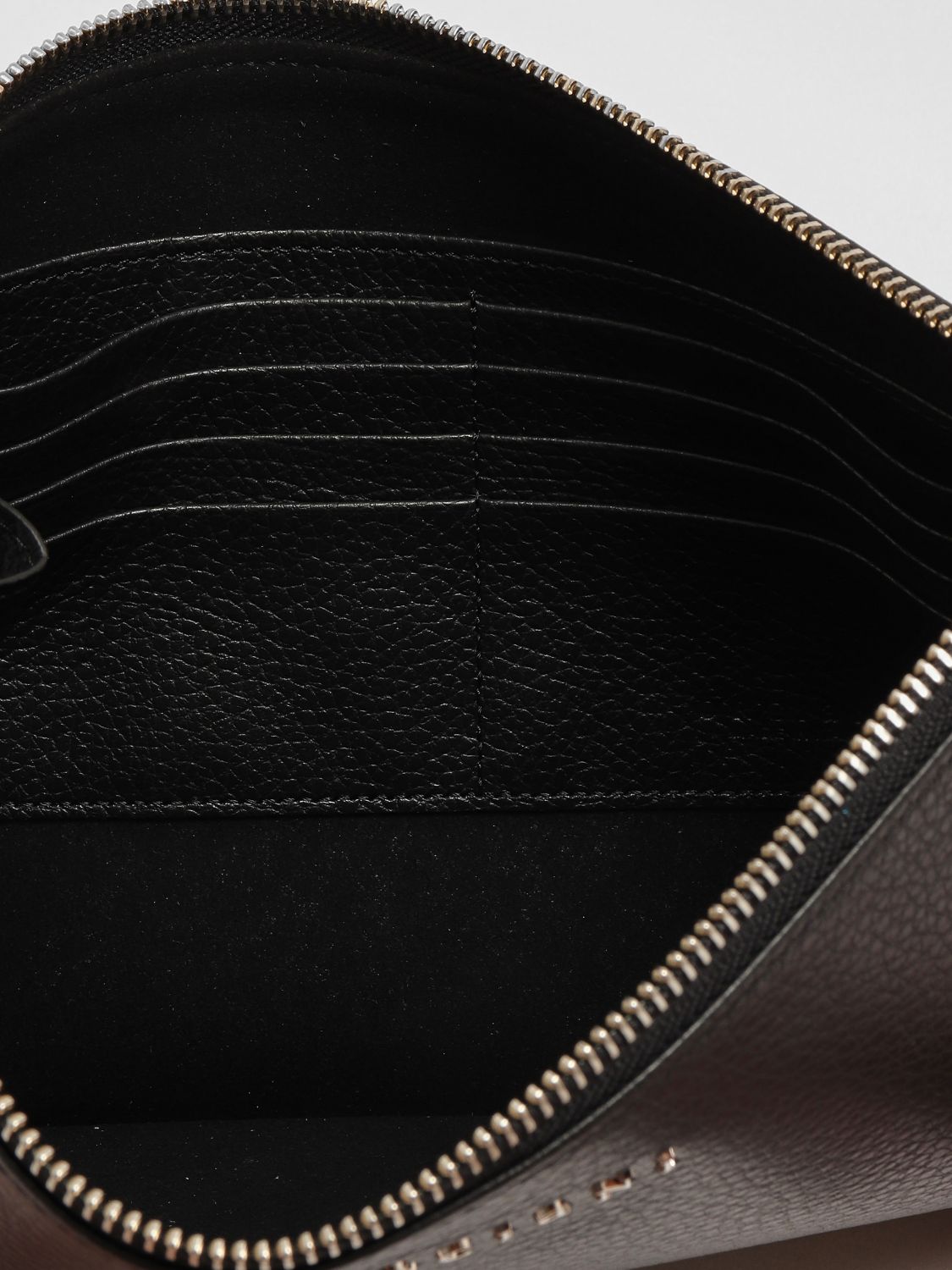 ORCIANI PORTADOCUMENTI: Pochette Micron Orciani in pelle pieno fiore , Nero - Img 3