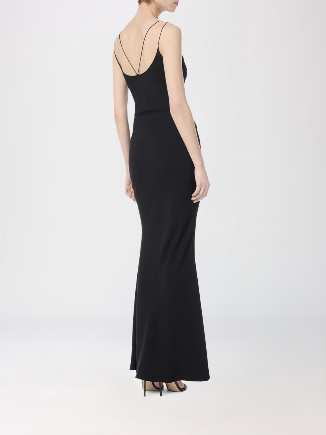 TOM FORD ABITO: Abito lungo slipdress Tom Ford in crêpe, Nero - Img 2