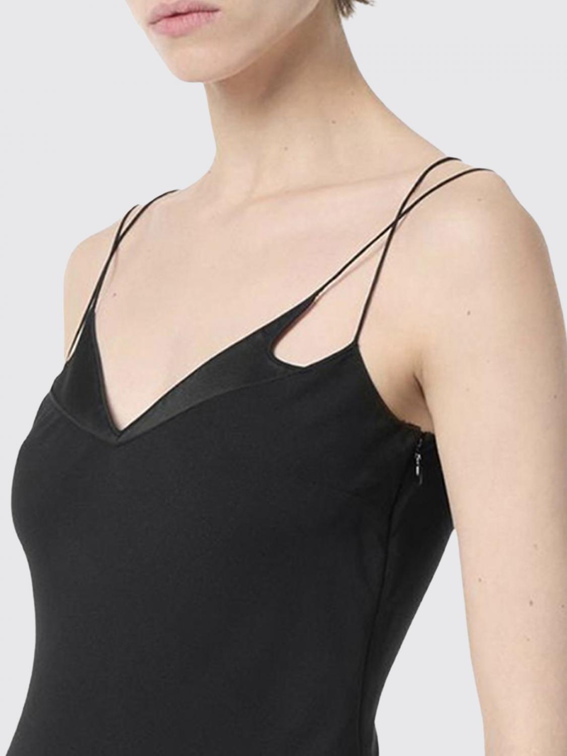 TOM FORD ABITO: Abito lungo slipdress Tom Ford in crêpe, Nero - Img 3