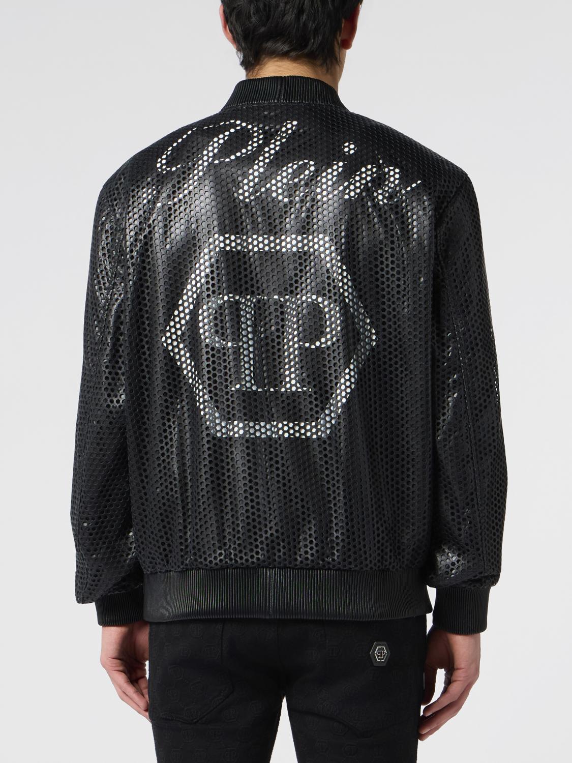 PHILIPP PLEIN ジャケット: ジャケット メンズ Philipp Plein, ブラック - Img 3