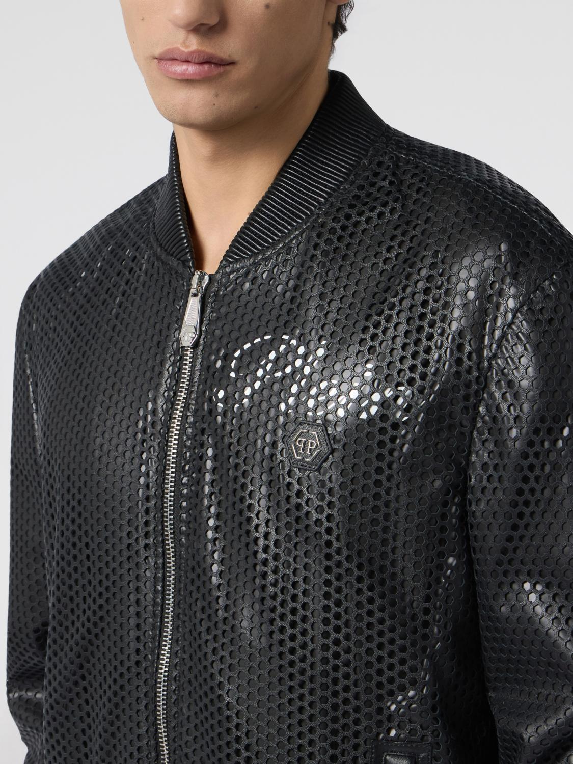 PHILIPP PLEIN ジャケット: ジャケット メンズ Philipp Plein, ブラック - Img 4