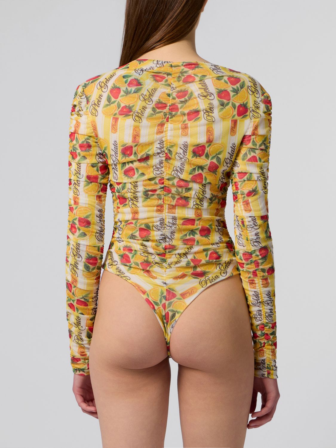 PHILIPP PLEIN BODY: Body donna Philipp Plein, Giallo - Img 3