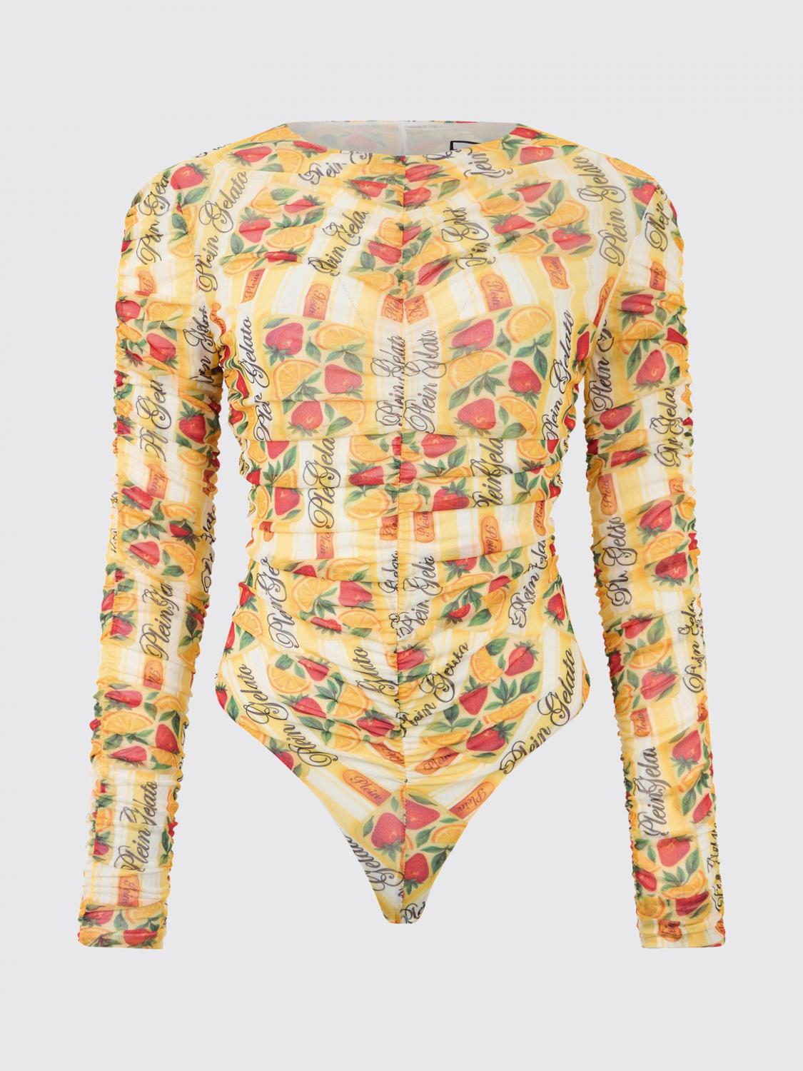 PHILIPP PLEIN BODY: Body donna Philipp Plein, Giallo - Img 5