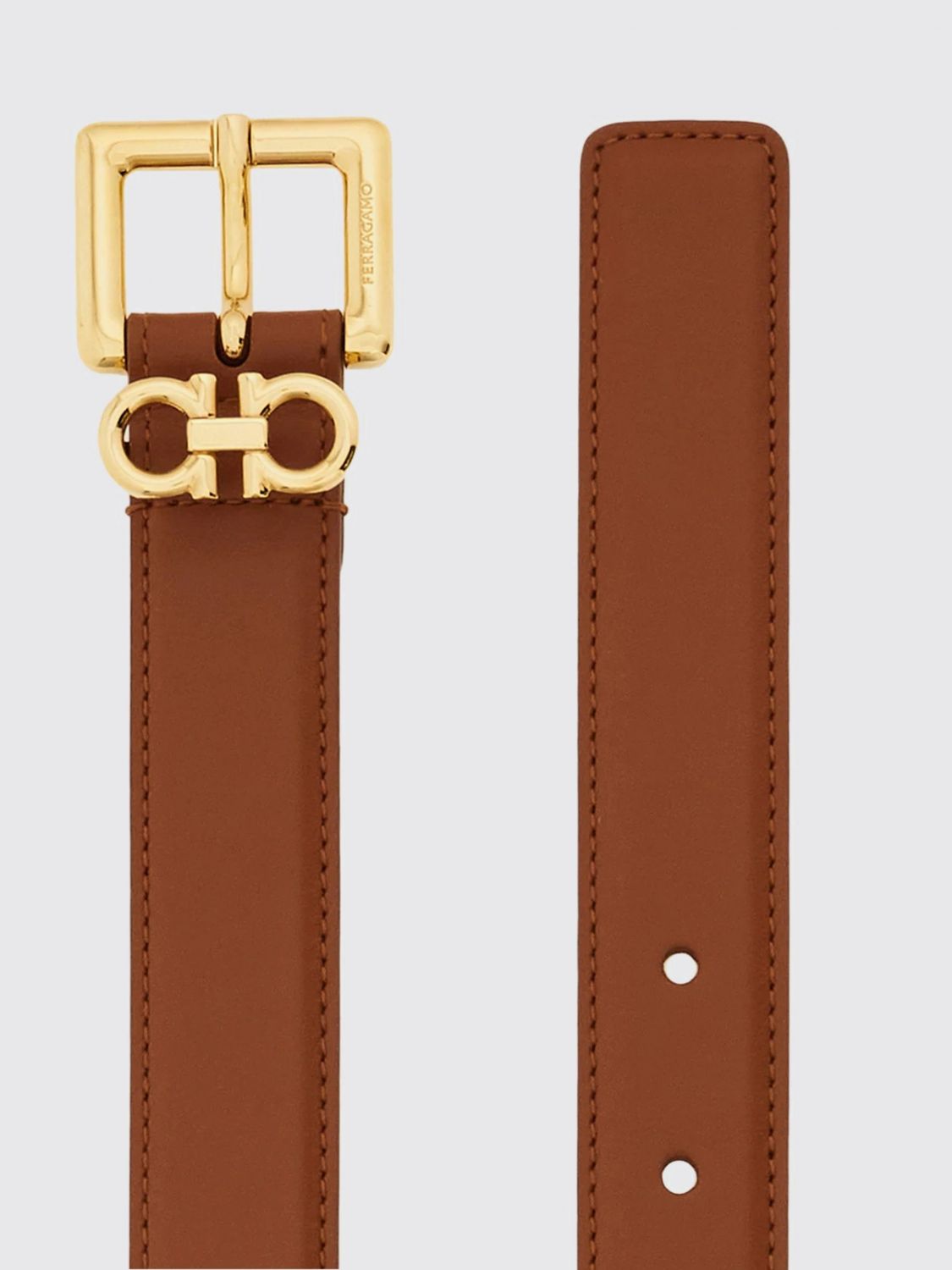 FERRAGAMO CINTURA: Cintura donna Ferragamo, Marrone - Img 3