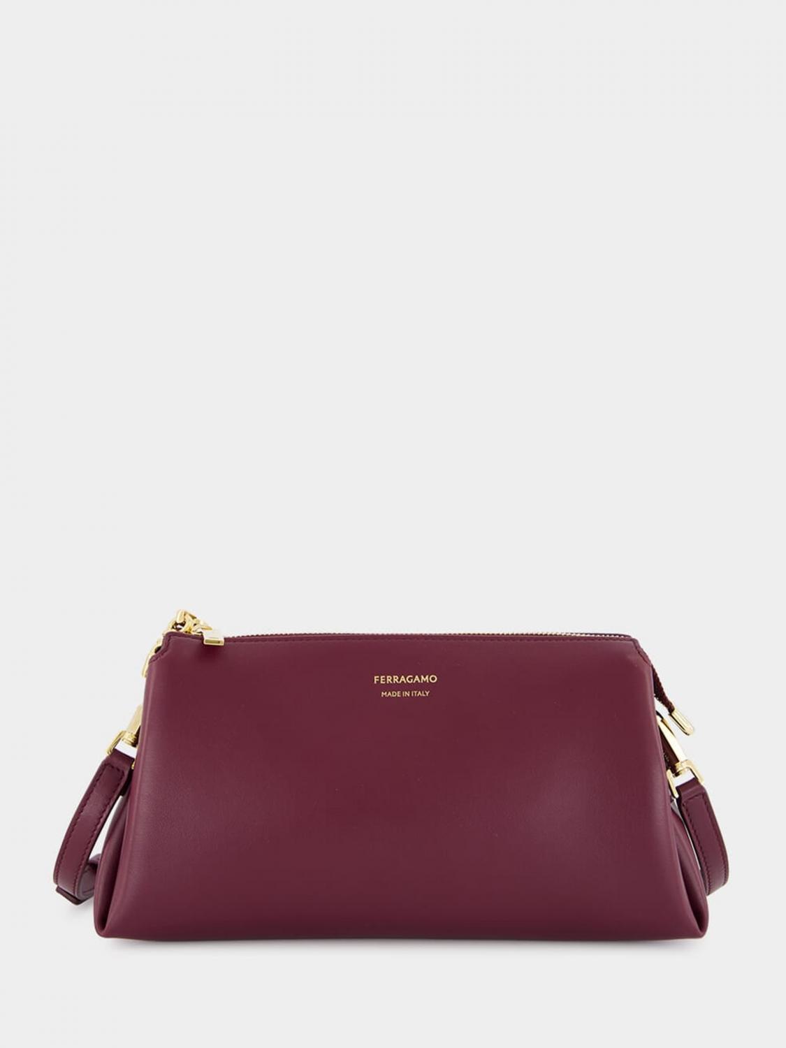 FERRAGAMO BORSA MINI: Borsa Ferragamo in pelle , Viola - Img 1