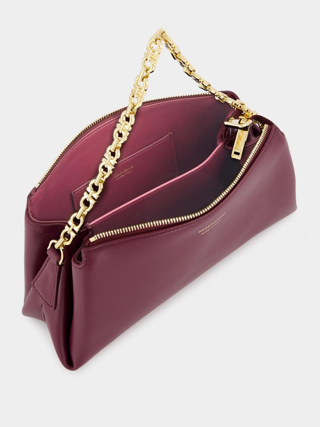 FERRAGAMO BORSA MINI: Borsa Ferragamo in pelle , Viola - Img 5