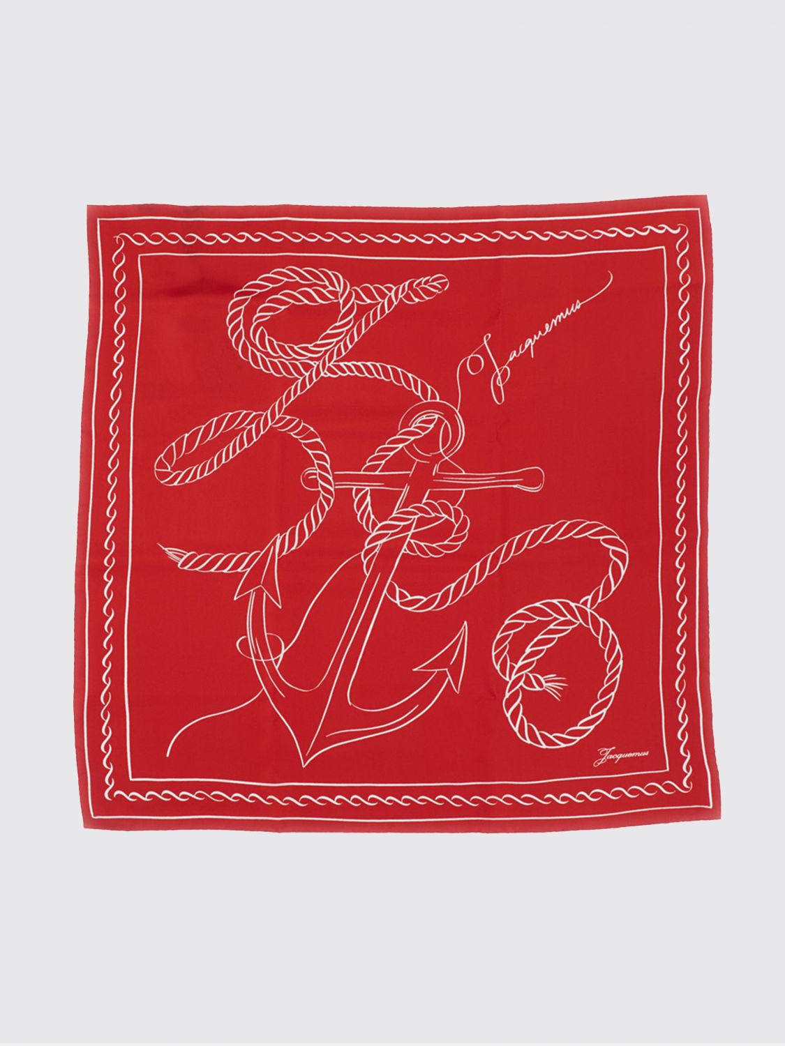 JACQUEMUS SCIARPA: Sciarpa donna Jacquemus, Rosso - Img 2