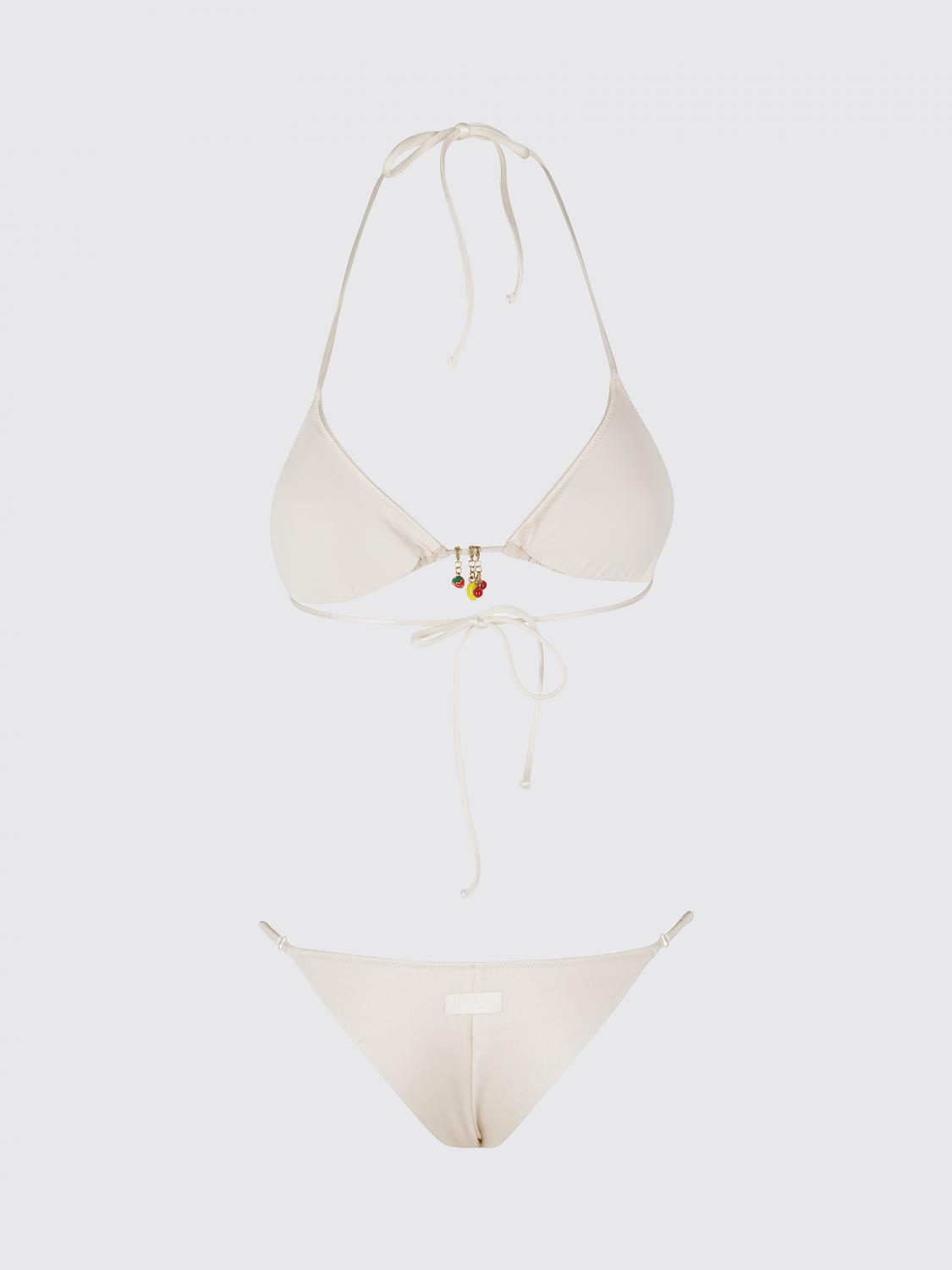 MC2 SAINT BARTH BAÑADOR: Bikini de triángulo MC2 Saint Barth con braguita de cintura baja y charms, Rosa - Img 3