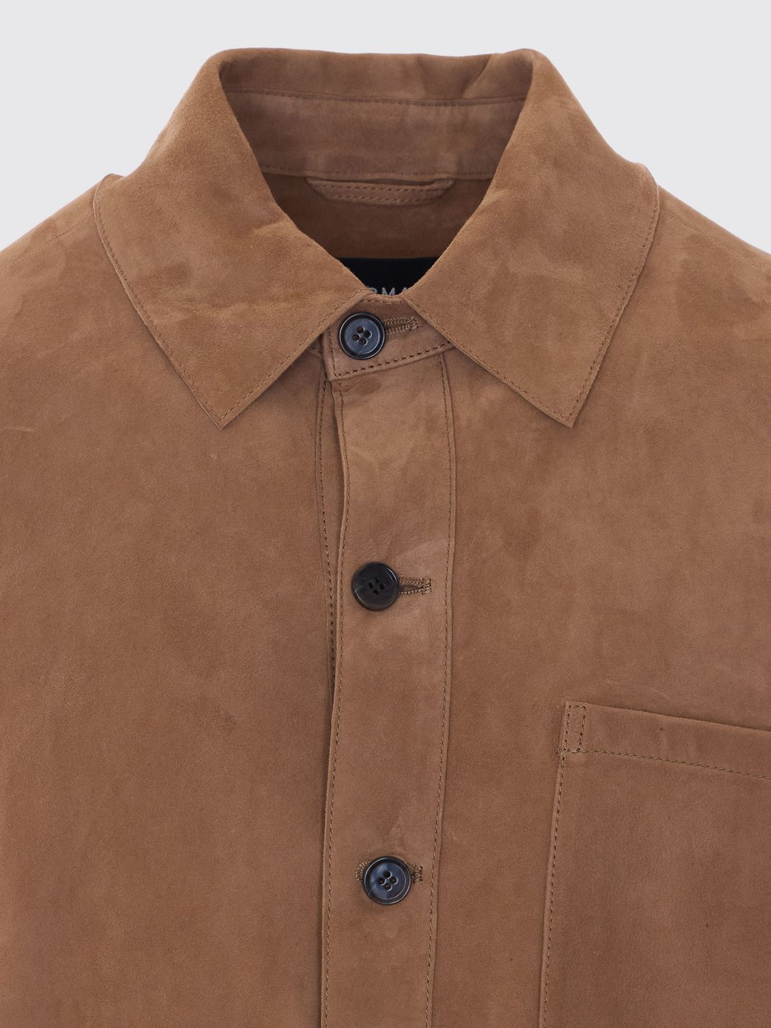 ARMA CAMICIA: Camicia Arma in pelle scamosciata , Marrone - Img 4