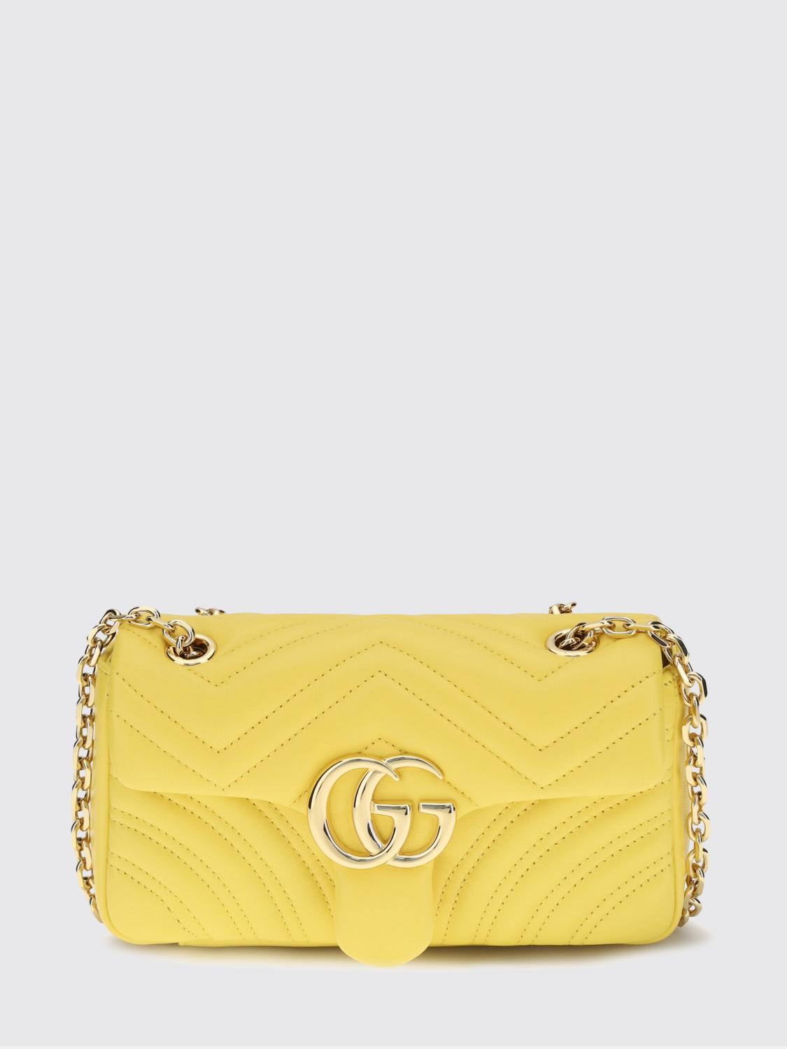 GUCCI BORSA A TRACOLLA: Borsa a tracolla donna Gucci, Giallo - Img 1