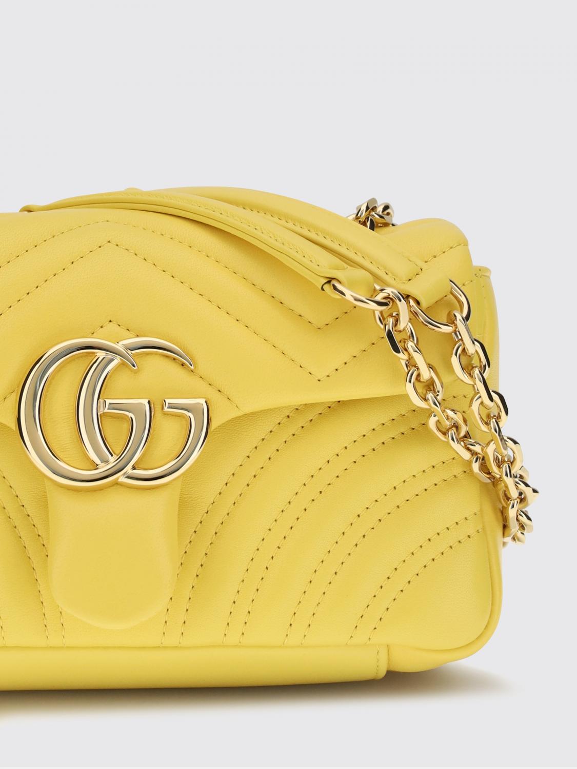GUCCI BORSA A TRACOLLA: Borsa a tracolla donna Gucci, Giallo - Img 3