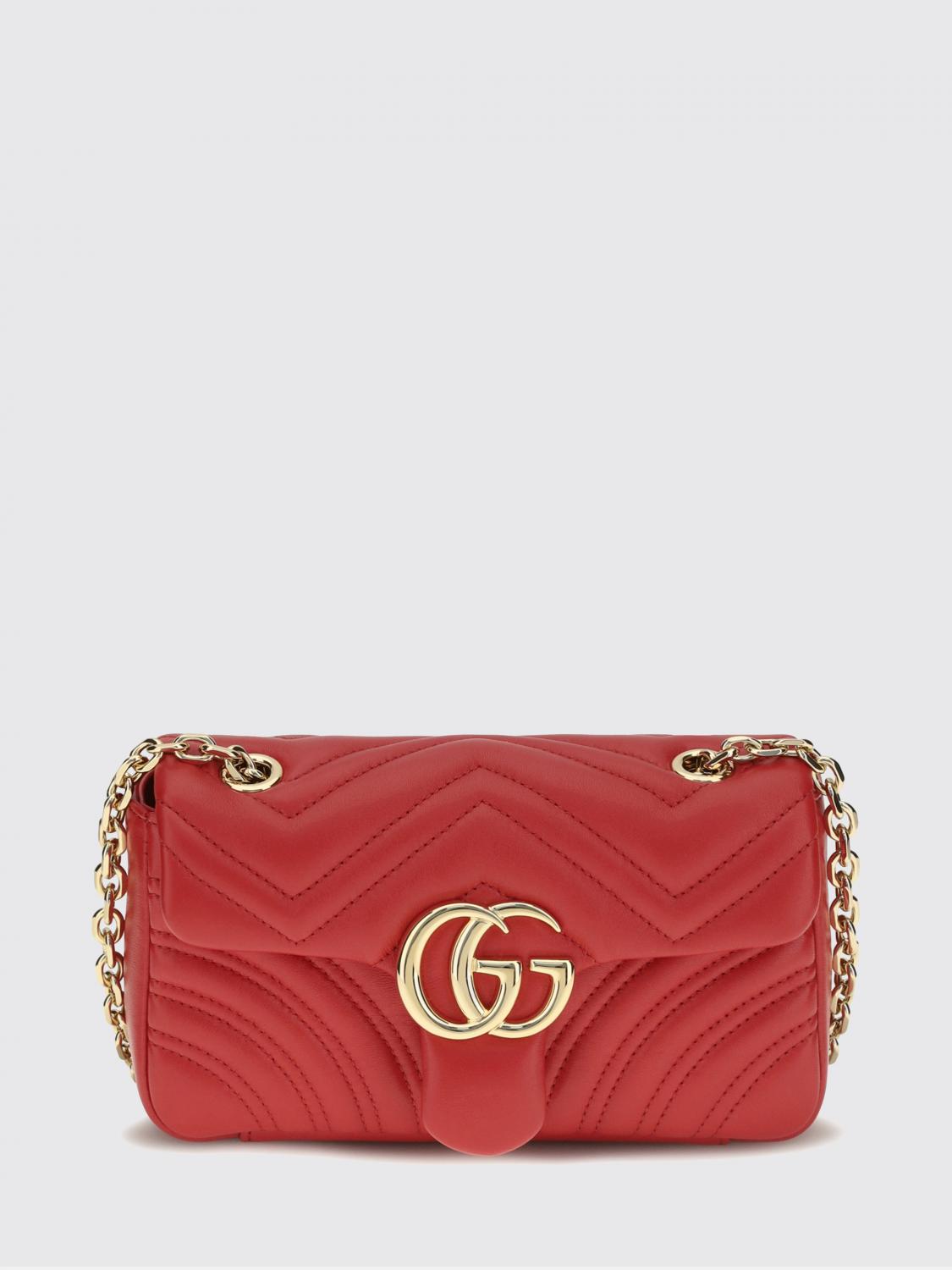 GUCCI BORSA A TRACOLLA: Borsa a tracolla donna Gucci, Rosso - Img 1