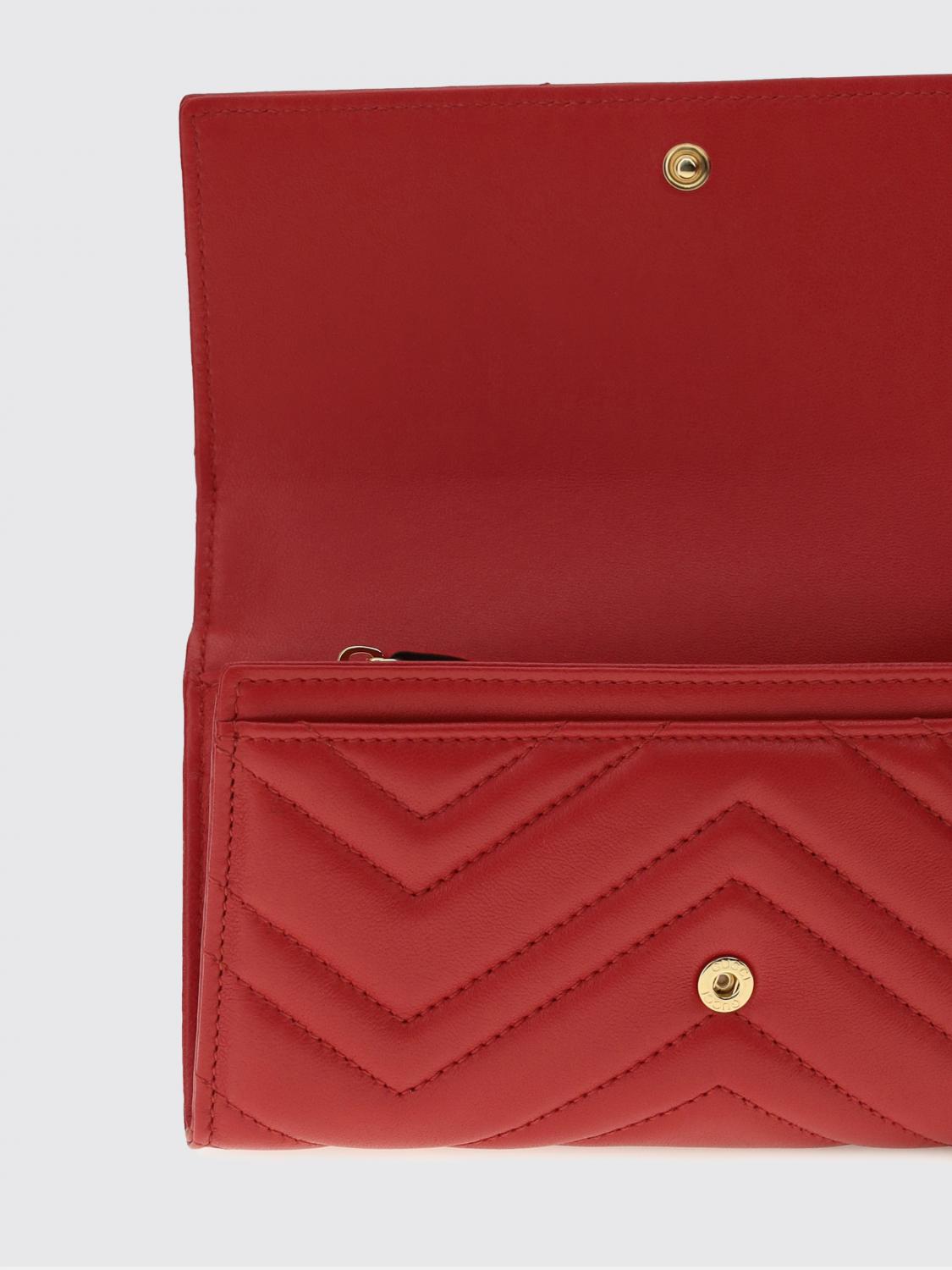 GUCCI PORTAFOGLIO: Portafoglio donna Gucci, Rosso - Img 3