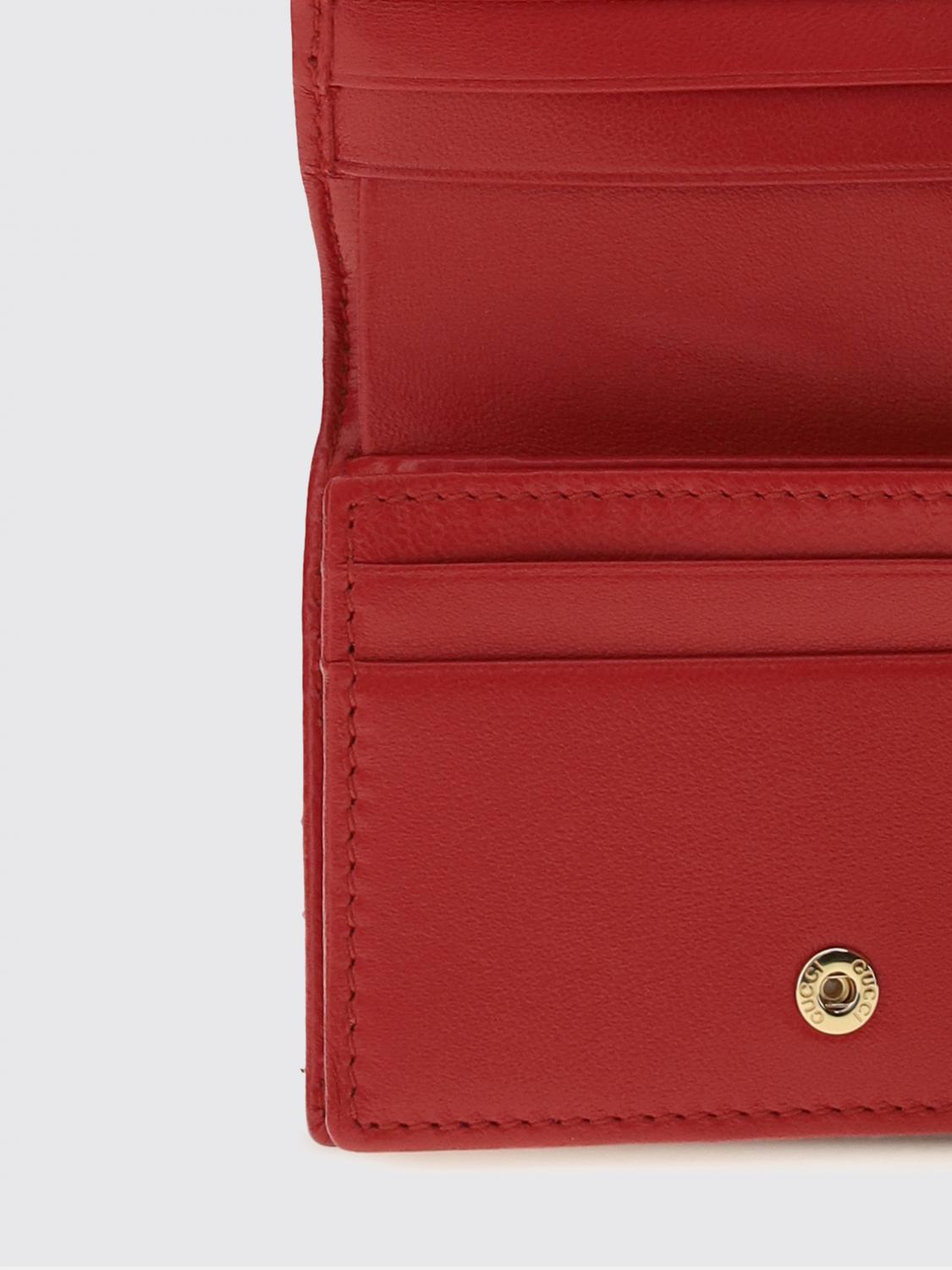 GUCCI PORTAFOGLIO: Portafoglio donna Gucci, Rosso - Img 3