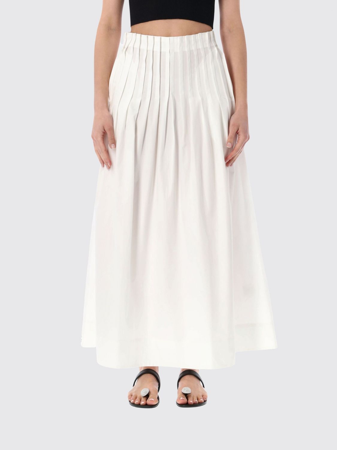 ROHE FALDA: Falda mujer Rohe, Blanco - Img 1