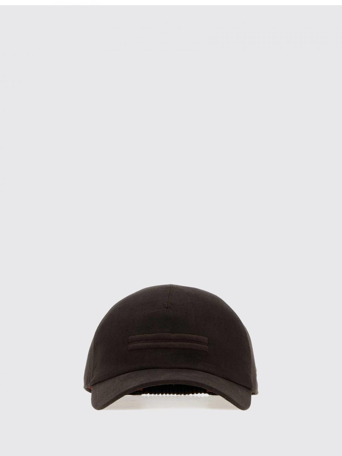 ZEGNA CHAPEAU: Casquette de baseball Zegna en lin avec logo brodé ton sur ton, Bleu - Img 1