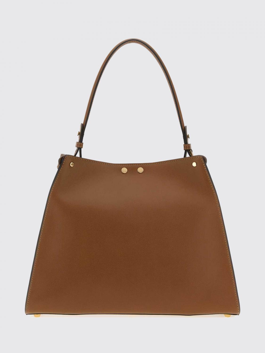 FENDI BORSA A MANO: Borsa a mano Way media Fendi in pelle di vitello liscia con chiusura a girello, Naturale - Img 2