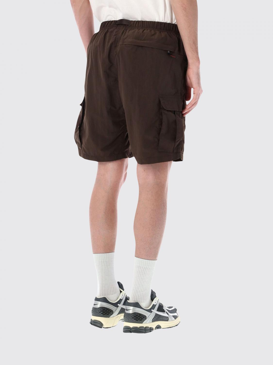 GRAMICCI SHORTS: Nylon Cargo Shorts Gramicci with Elasticated Waistband and Drawstring, Brown - Img 2