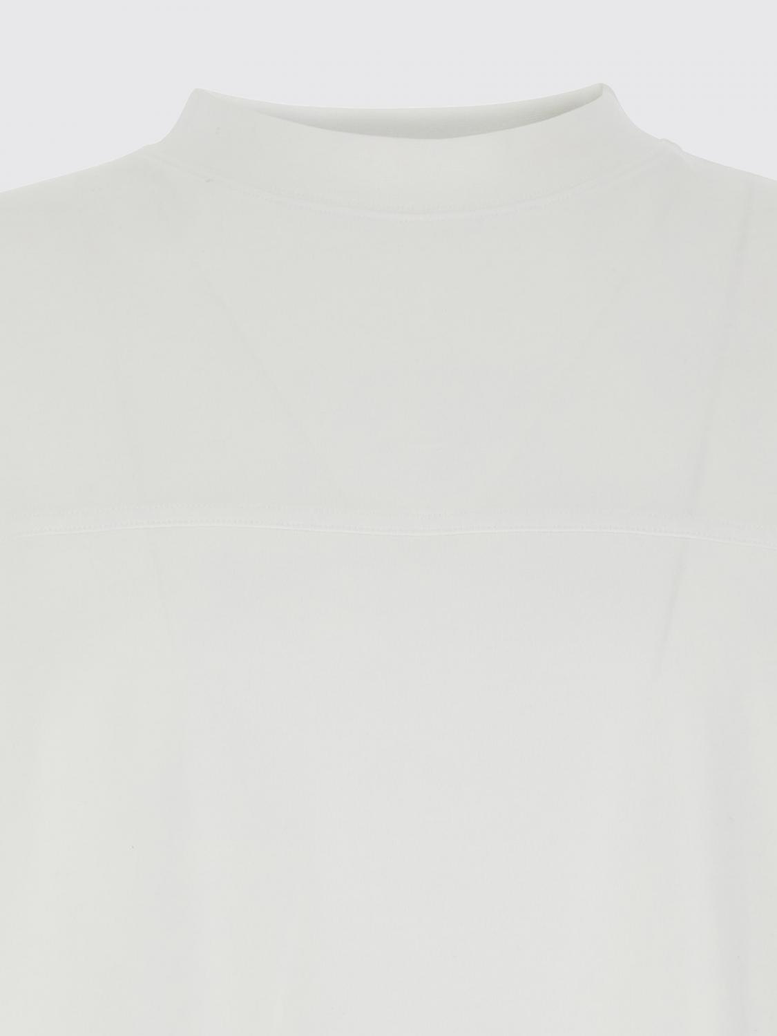 JACQUEMUS T-SHIRT: T-shirt Jacquemus in cotone con vestibilità relaxed fit e logo posteriore tono su tono, Bianco - Img 4