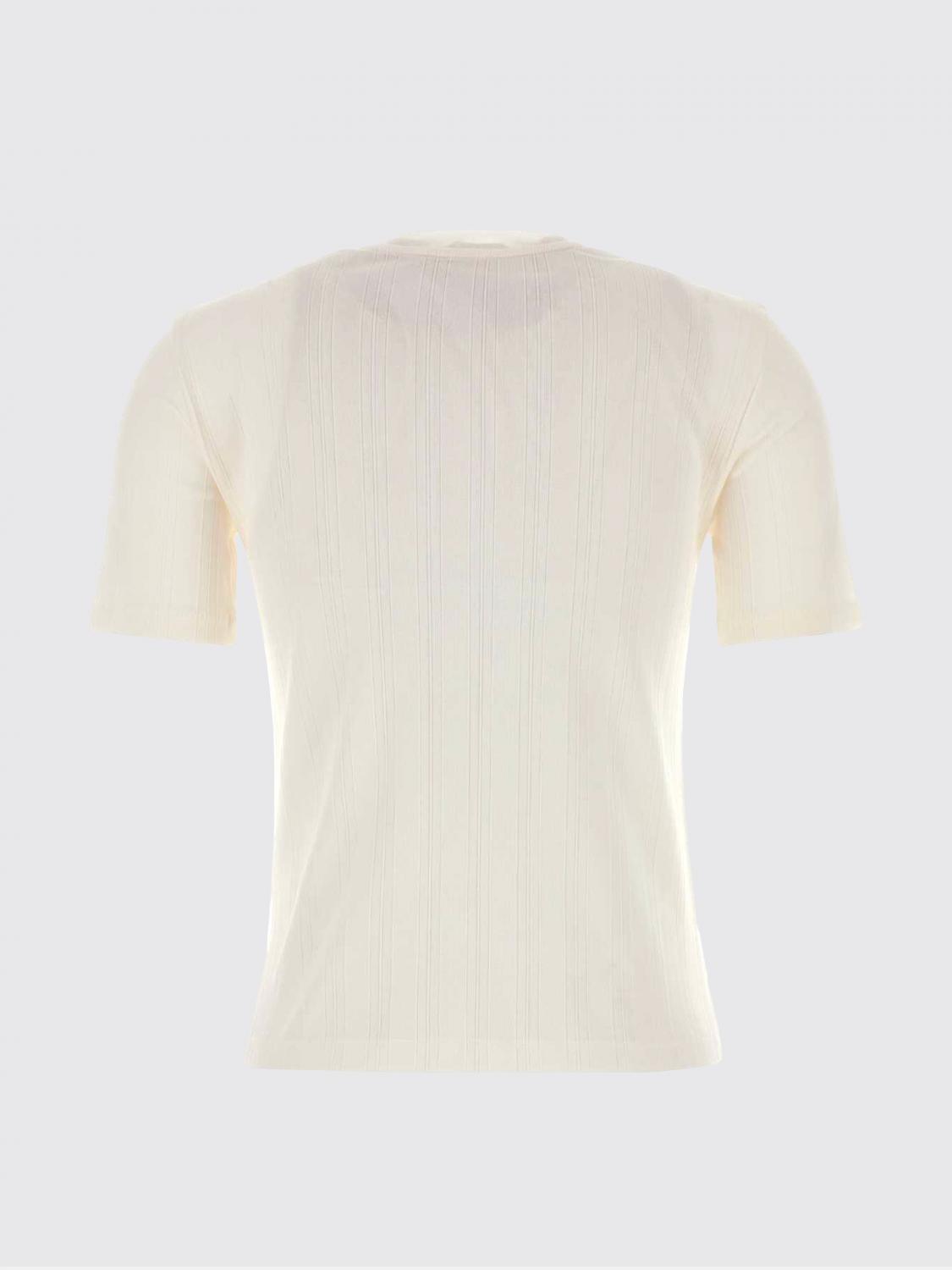 THE ROW MAGLIA: T-shirt Etina The Row a girocollo in cotone a maniche corte, Avorio - Img 3