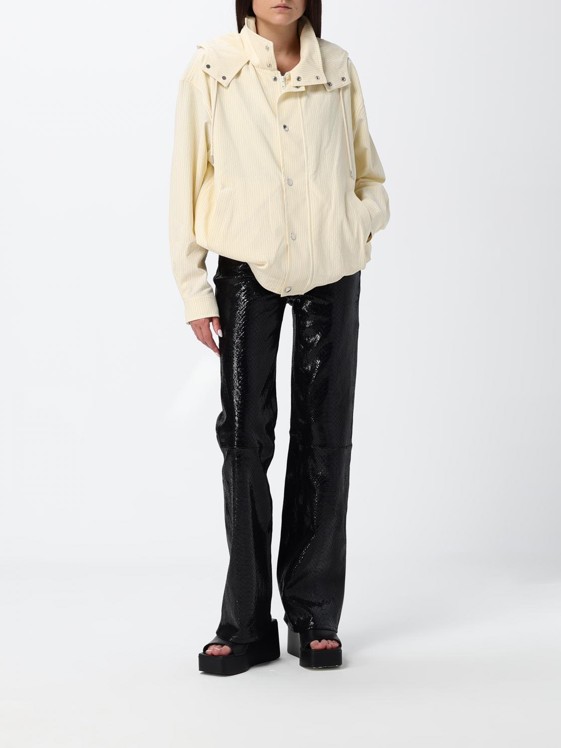 FRAME JEANS: Jeans skinny Daria FRAME a vita bassa in pelle di agnello con stampa pitone, Nero - Img 2