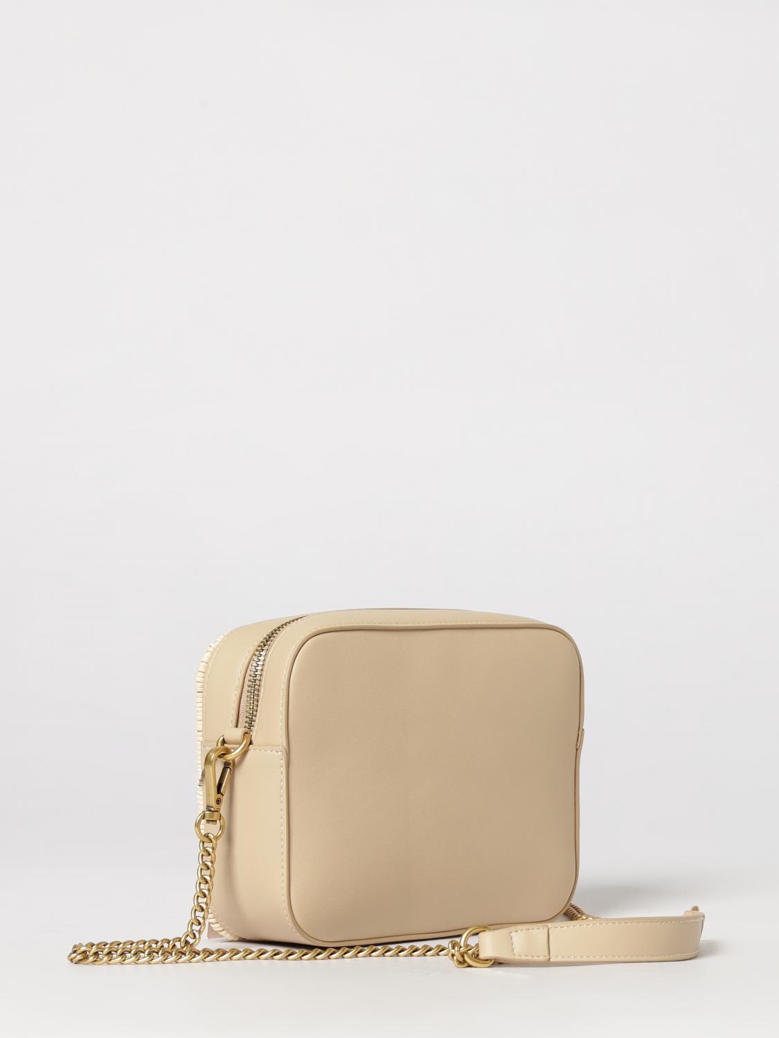 TWINSET BORSA MINI: Camera bag Twinset in rafia e pelle sintetica , Sabbia - Img 2
