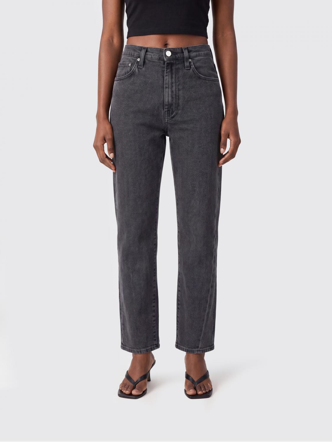 TOTEME JEANS: Jeans straight Toteme in denim stretch , Grigio - Img 1