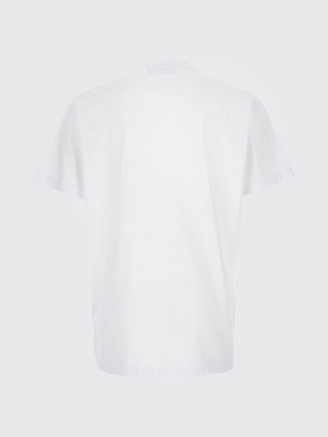 DSQUARED2 CAMISETA: Camiseta de cuello redondo Dsquared2 de algodón con logo estampado en contraste, Blanco - Img 3