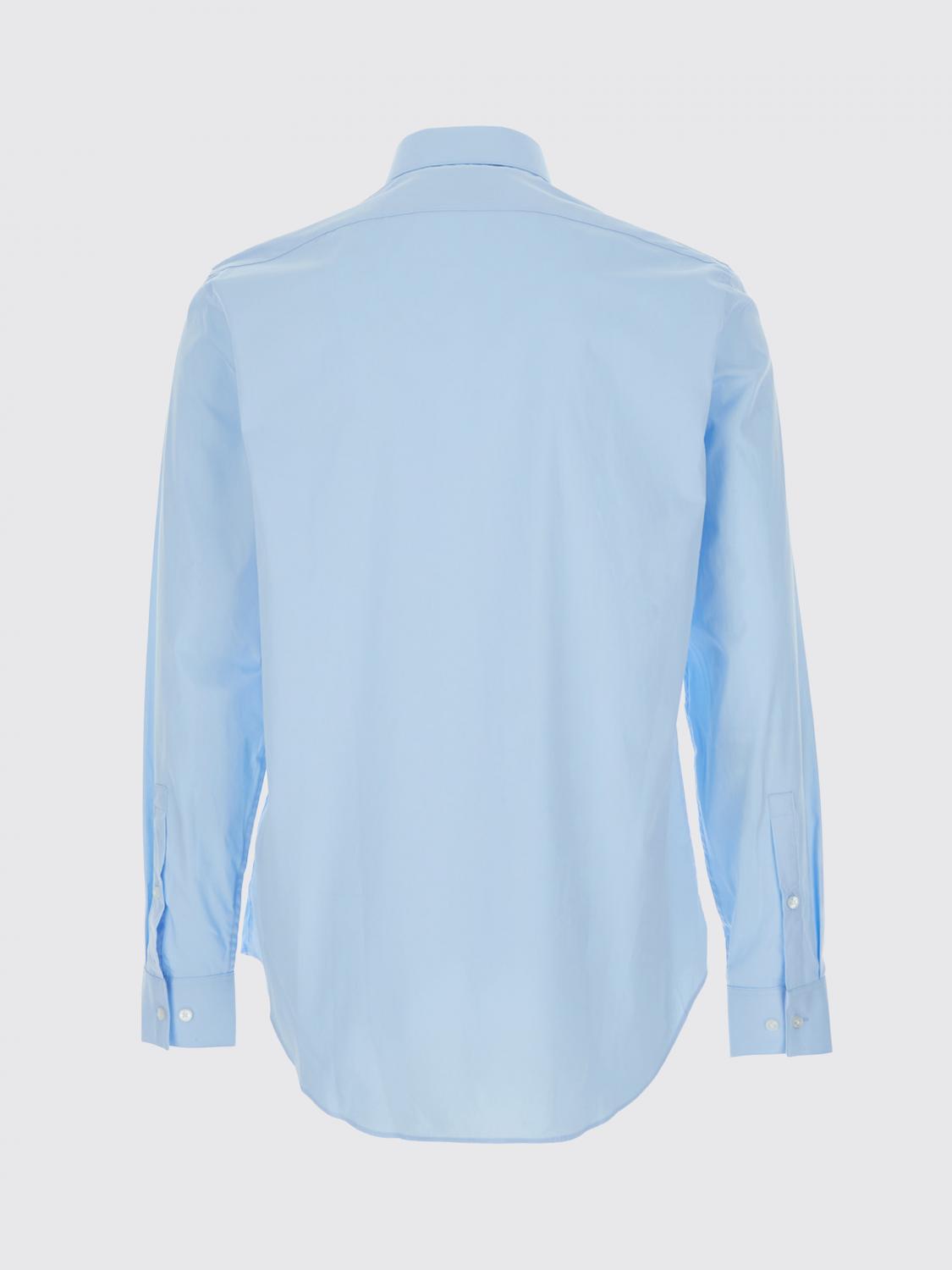 CALVIN KLEIN CAMICIA: Camicia classica Calvin Klein in popeline di cotone stretch con collo francese, Azzurro - Img 3