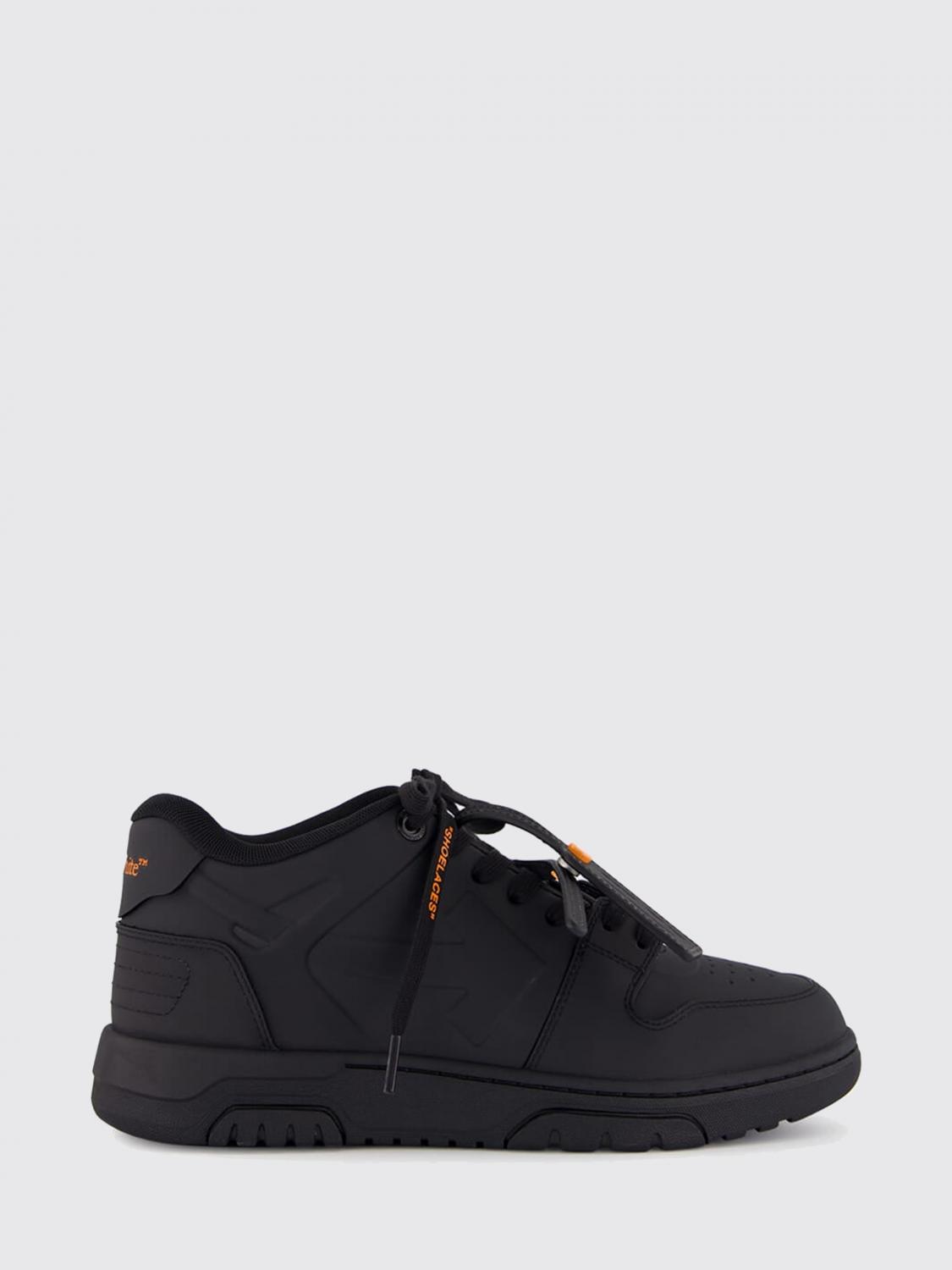 OFF-WHITE BASKETS: Baskets basses Out Of Office Molded Off-White avec charm logo, Noir - Img 1