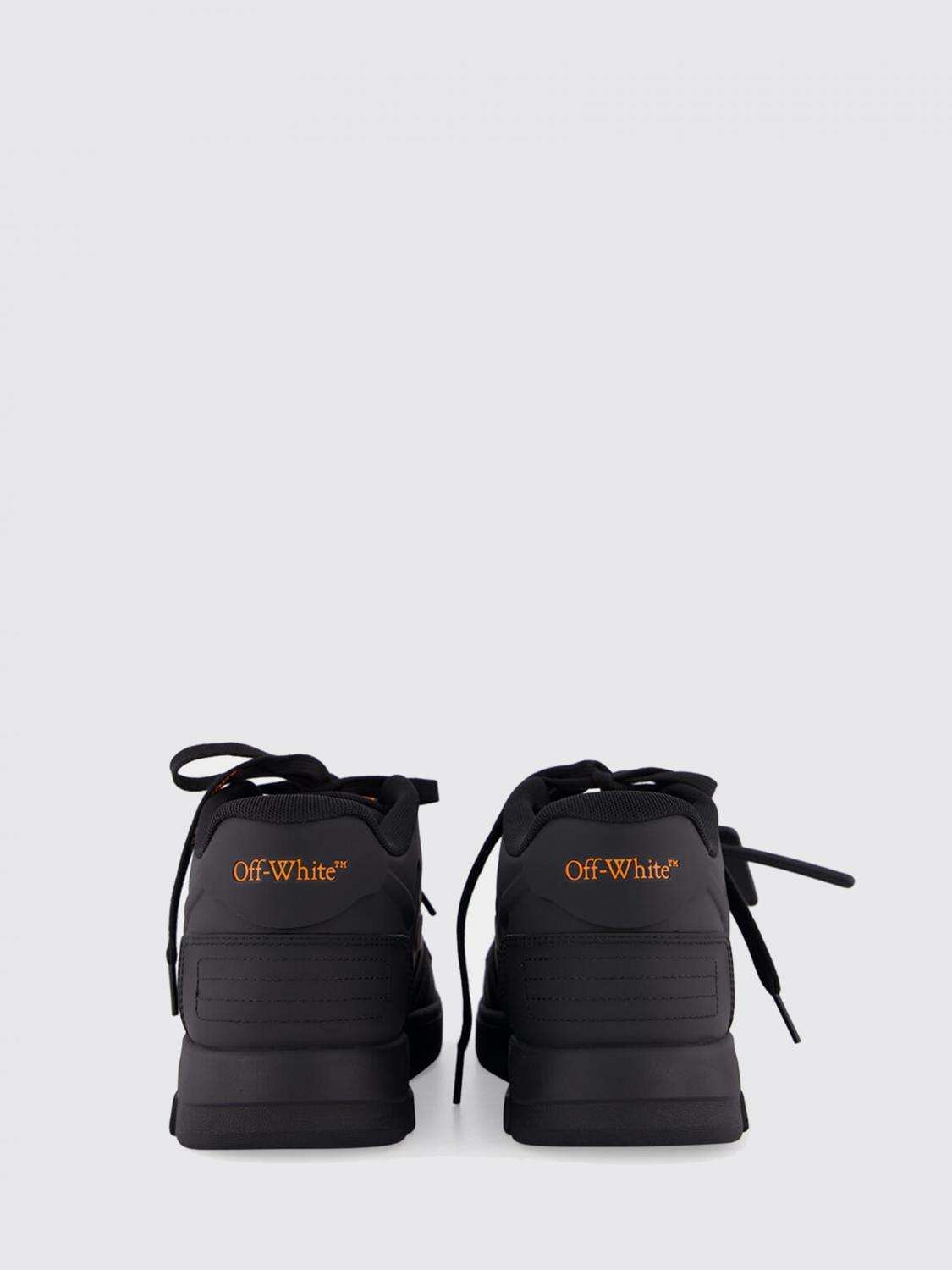 OFF-WHITE BASKETS: Baskets basses Out Of Office Molded Off-White avec charm logo, Noir - Img 3