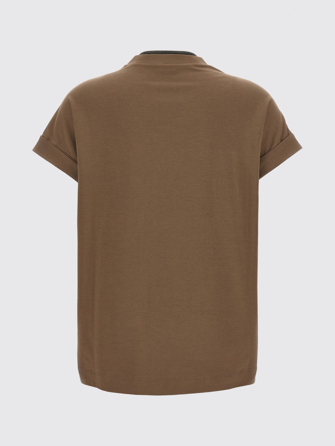 BRUNELLO CUCINELLI CAMISETA: Camiseta mujer Brunello Cucinelli, Camello - Img 3