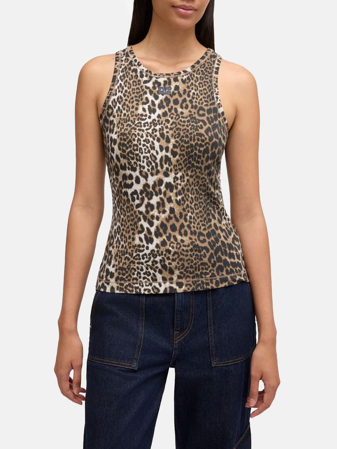 GANNI TOP: Top damen Ganni, Braun - Img 1