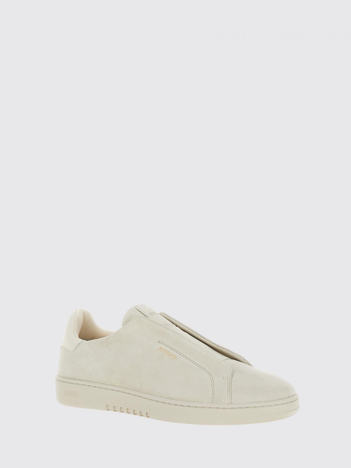 AXEL ARIGATO SNEAKERS: Sneakers slip-on Dice Lo Axel Arigato in pelle scamosciata con logo laminato, Bianco - Img 2