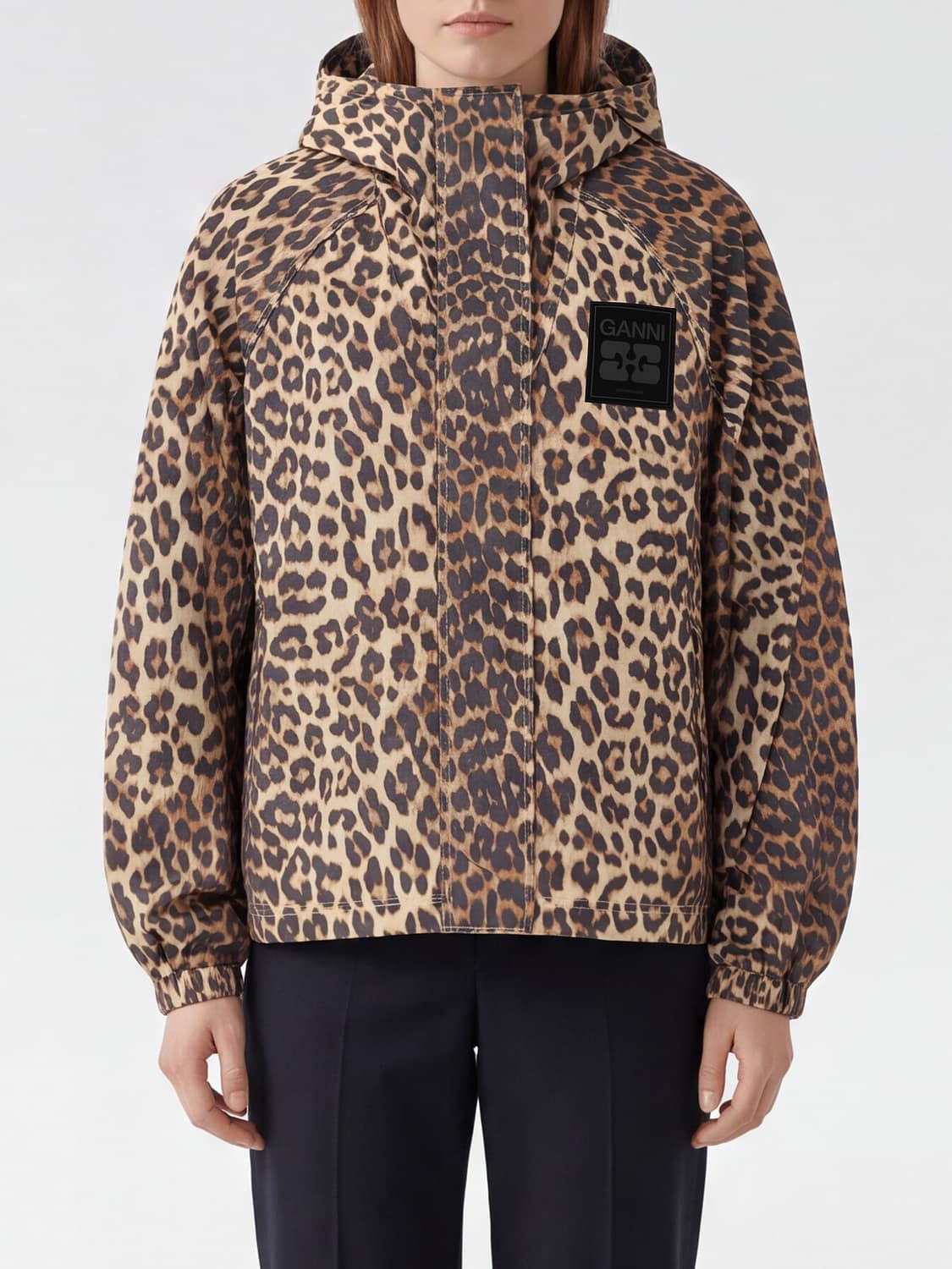 GANNI JACKET: Jacket woman Ganni, Brown - Img 1