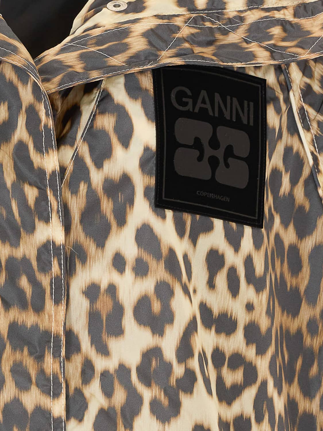 GANNI JACKET: Jacket woman Ganni, Brown - Img 4