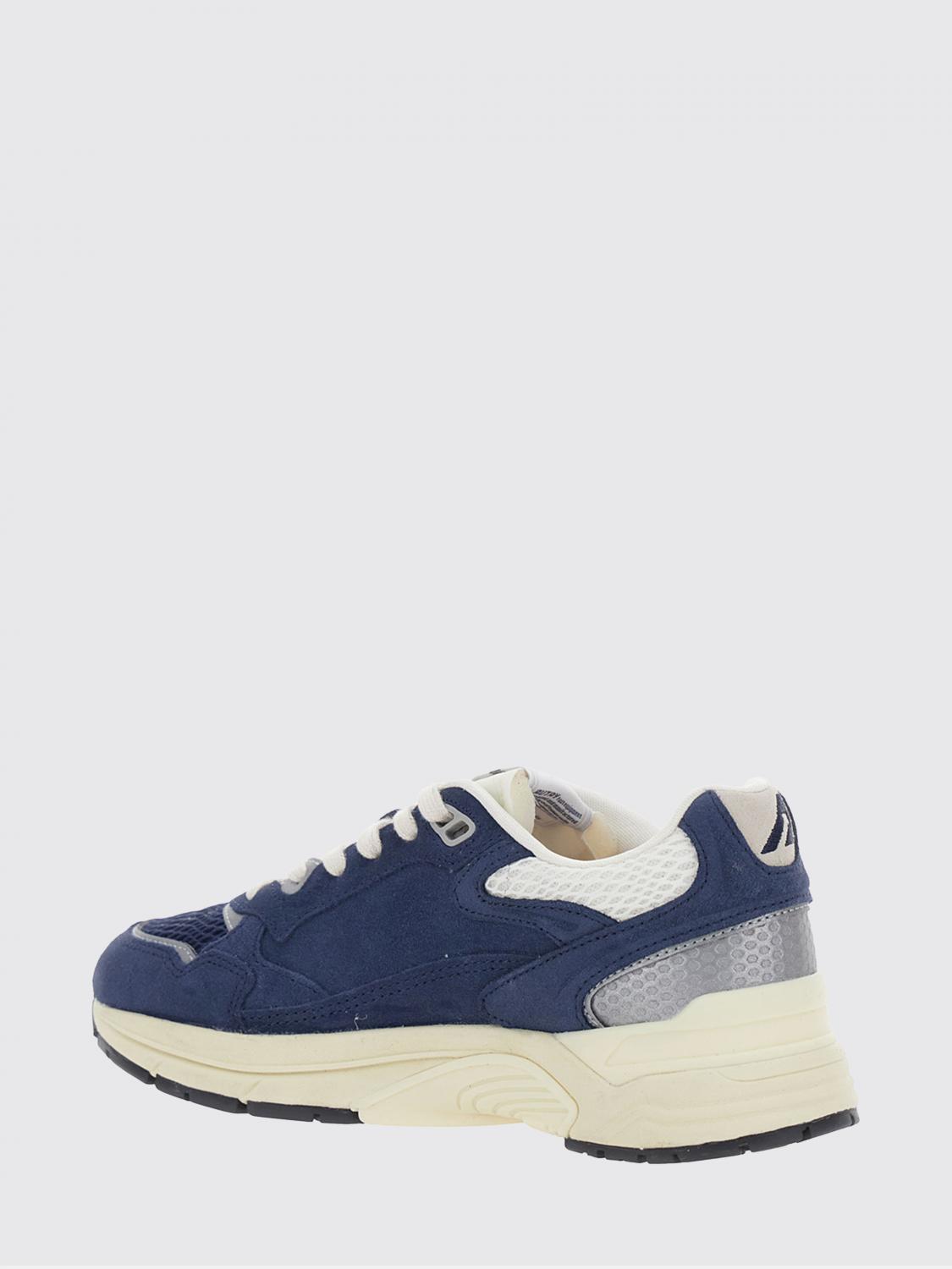 AUTRY SNEAKERS: Sneakers Hyperway Autry in suede e mesh con logo intagliato a contrasto, Blue - Img 3