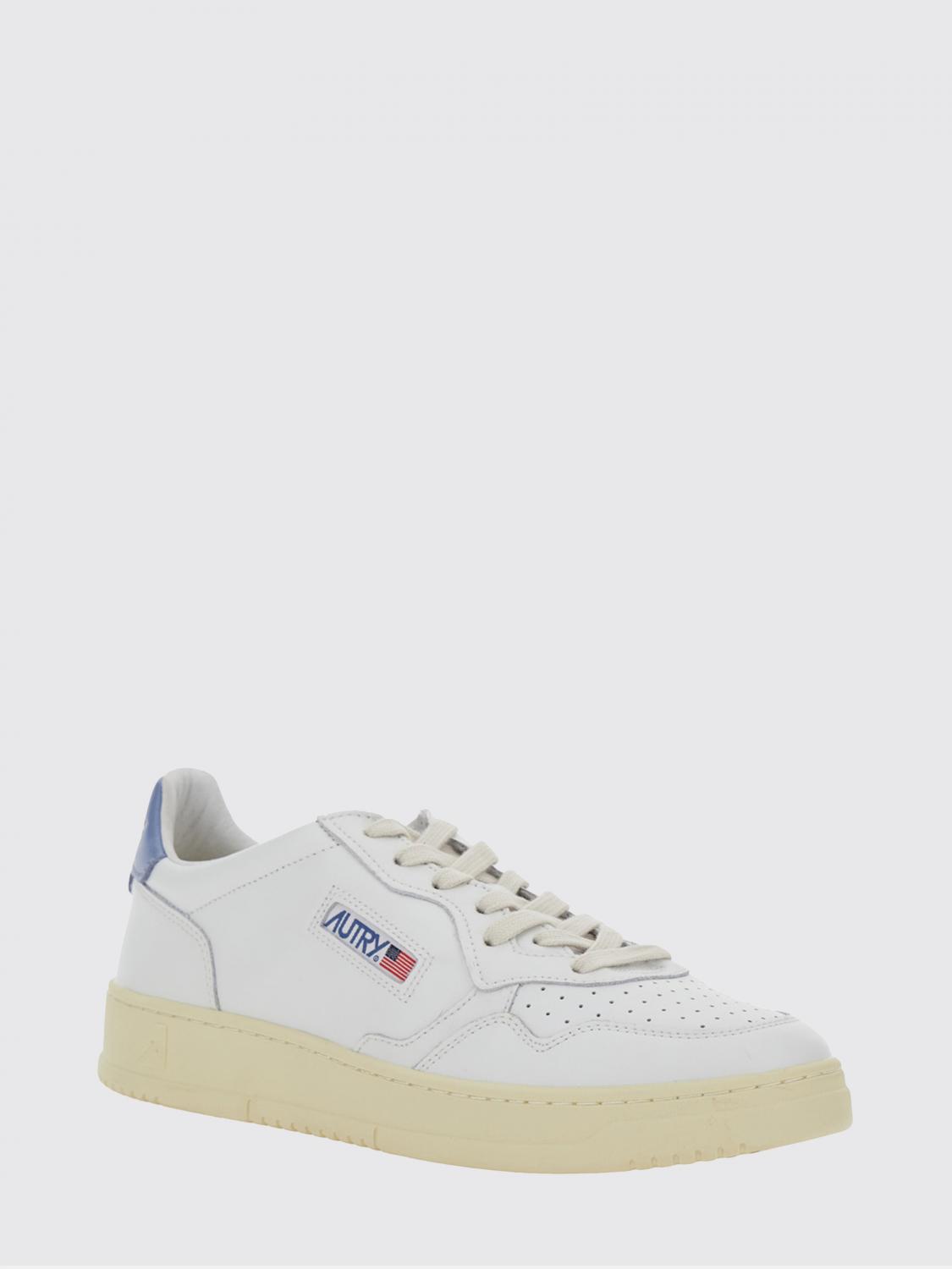 AUTRY SNEAKERS: Sneakers Medalist Low Autry in pelle liscia con punta traforata, Bianco - Img 2