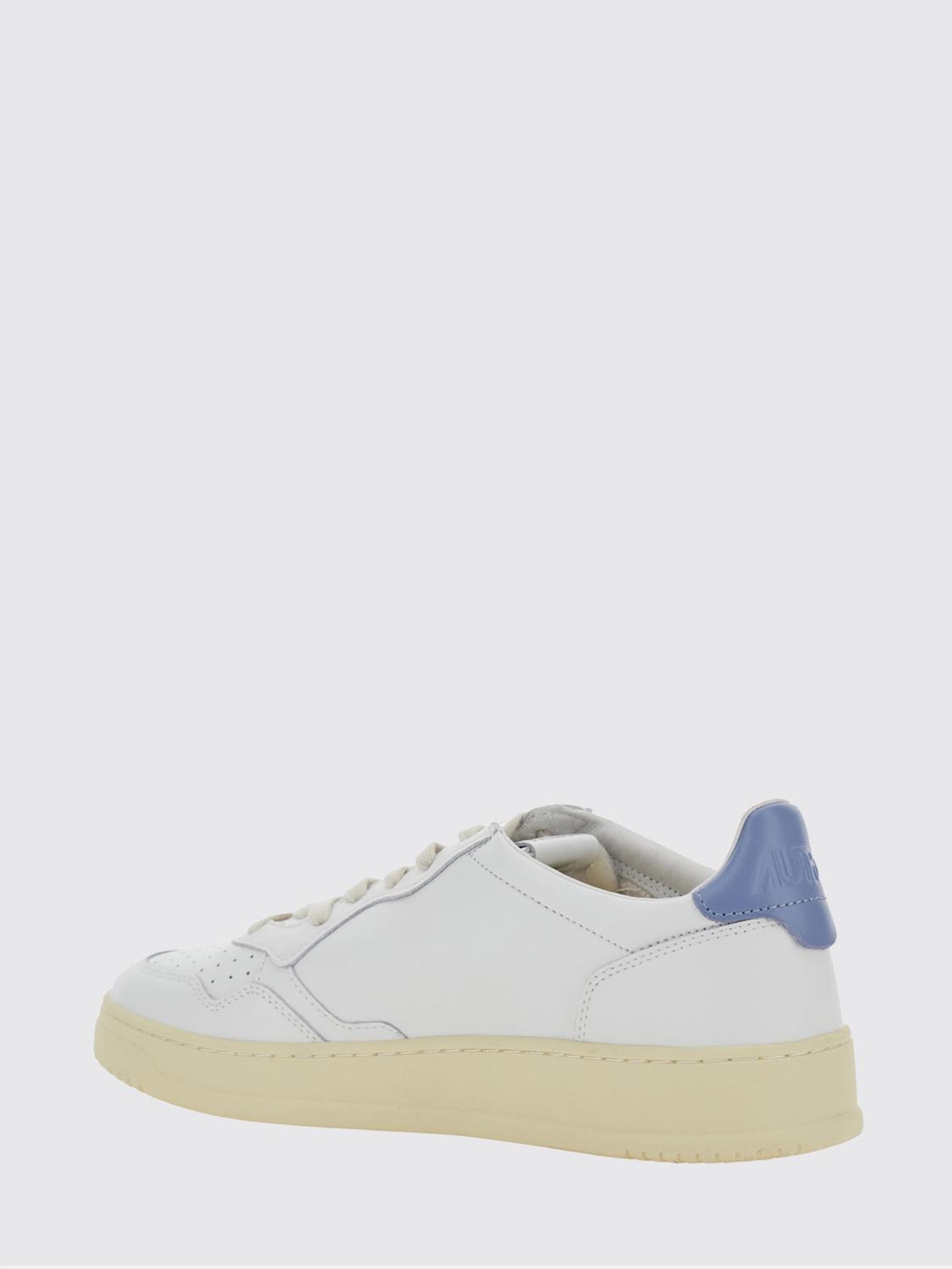 AUTRY SNEAKERS: Sneakers Medalist Low Autry in pelle liscia con punta traforata, Bianco - Img 3