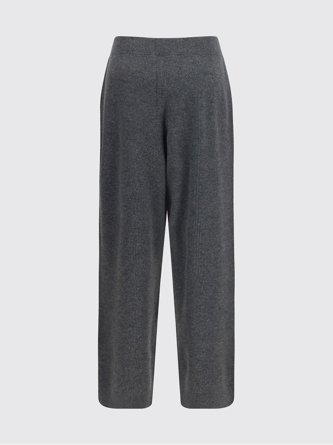 BRUNELLO CUCINELLI HOSE: Hose mit geradem Bein von Brunello Cucinelli aus reinem Kaschmir mit hohem Gummibund, Lead - Img 3