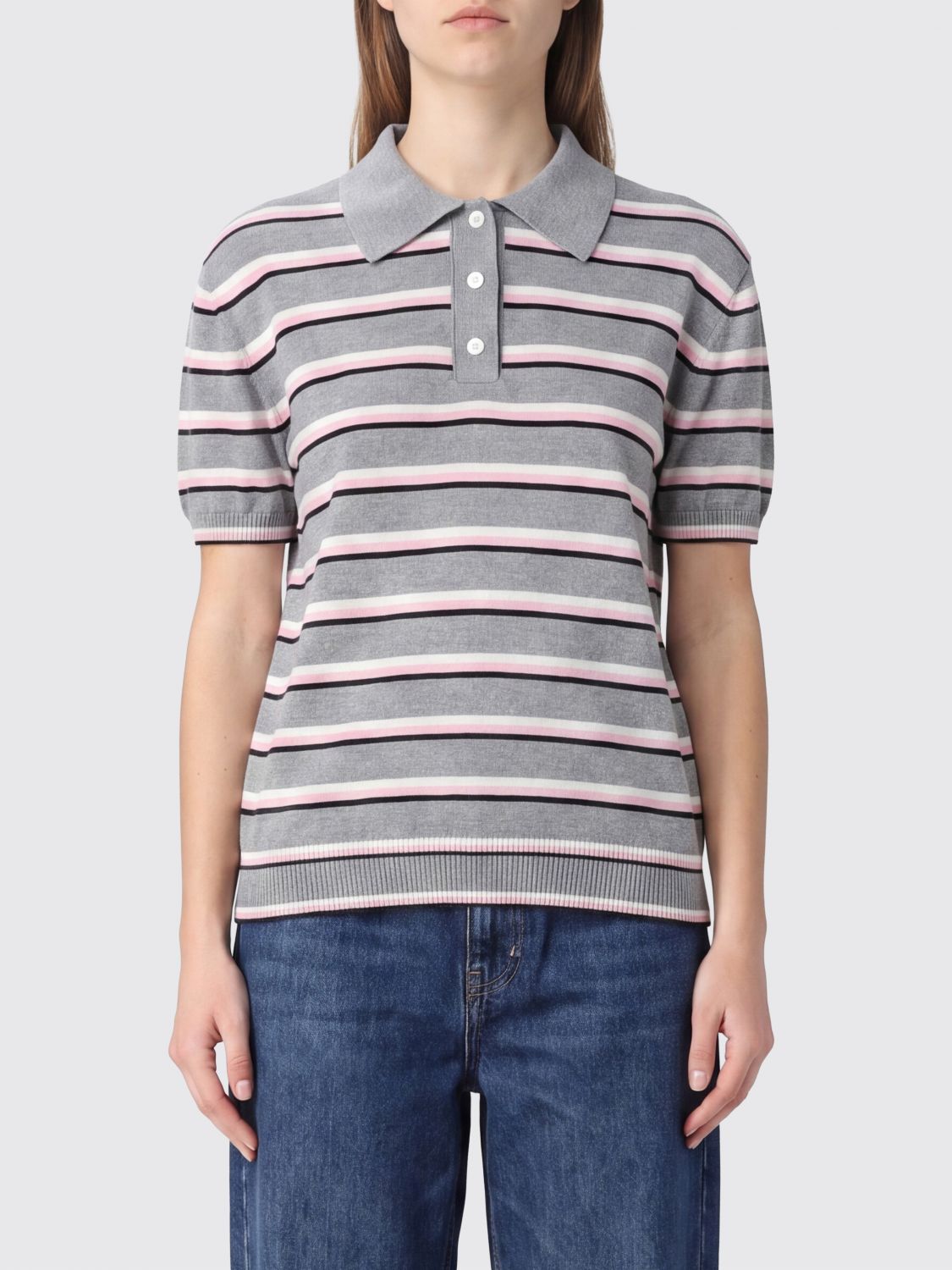 MSGM JERSEY: Camiseta mujer MSGM, Gris - Img 1