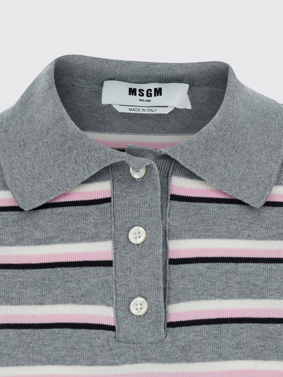 MSGM JERSEY: Camiseta mujer MSGM, Gris - Img 4