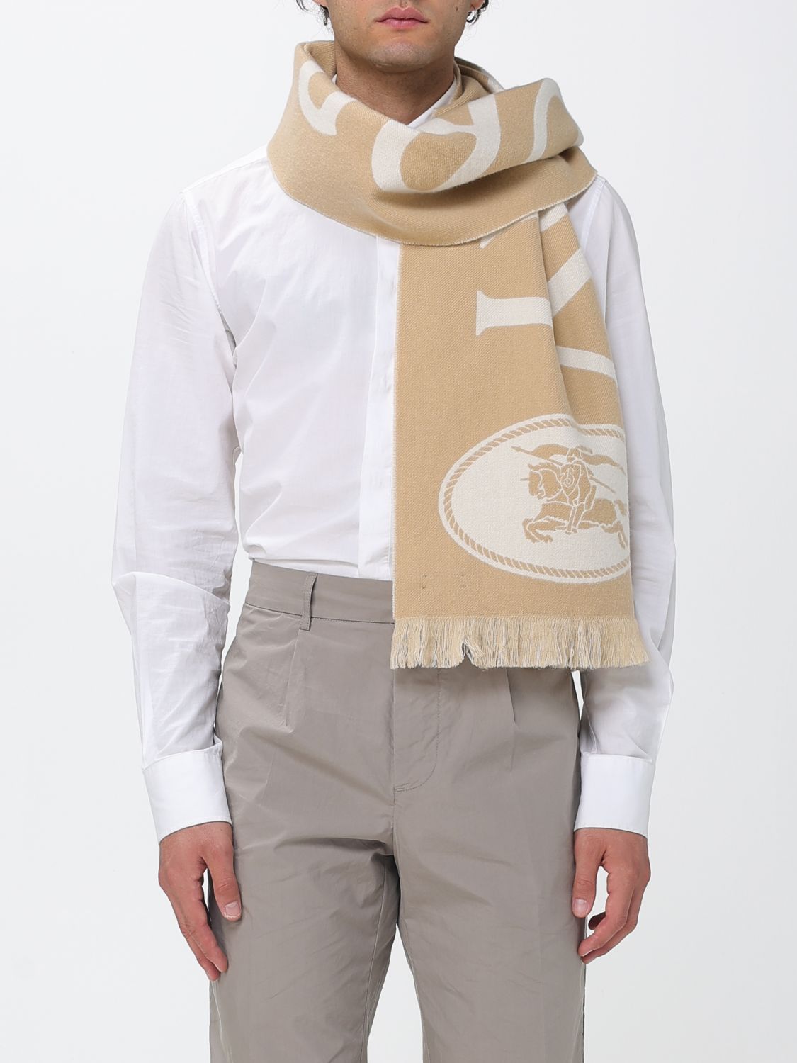 BURBERRY BUFANDA: Bufanda hombre Burberry, Tierra - Img 2